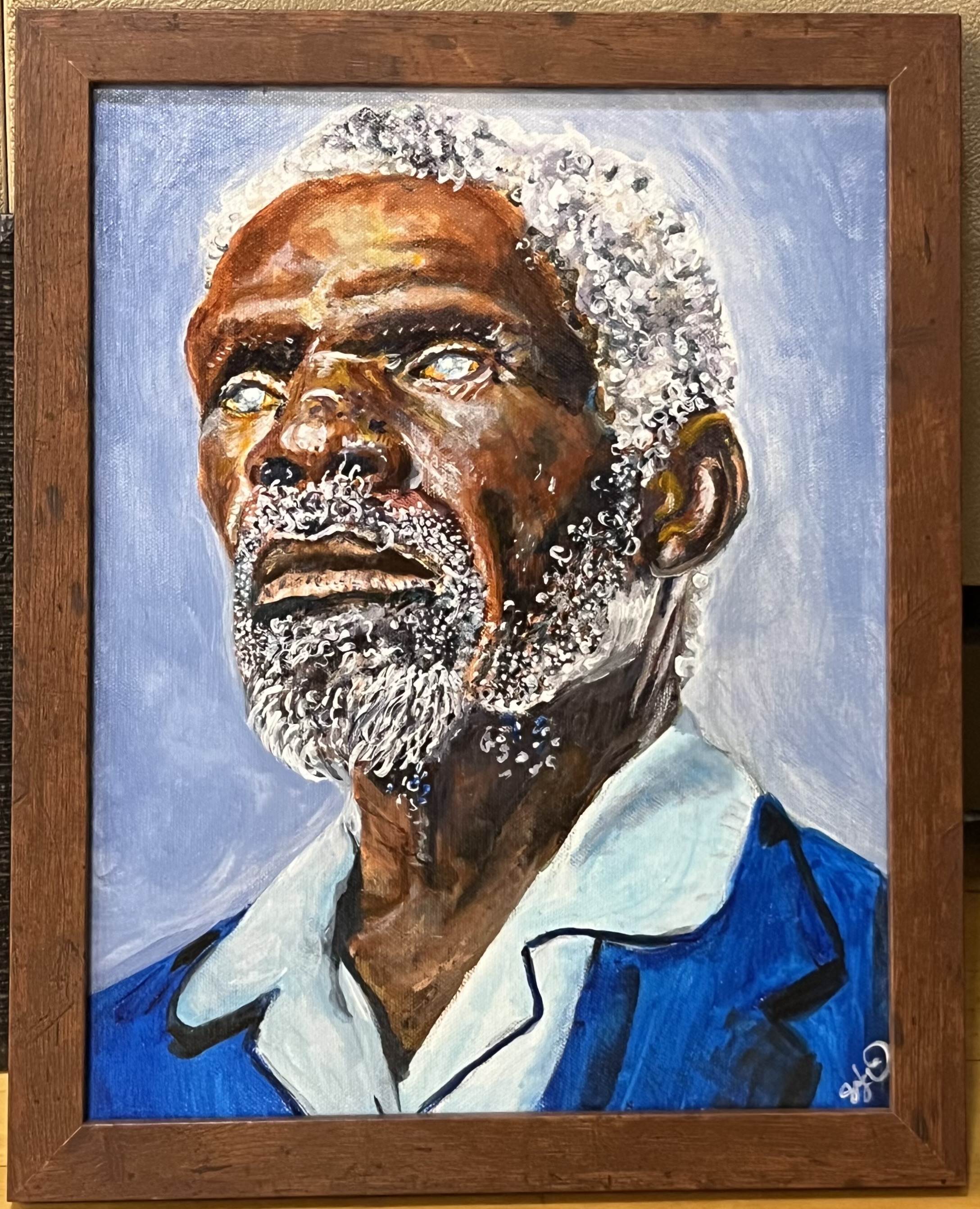 Sarah Williams painting "Stare"