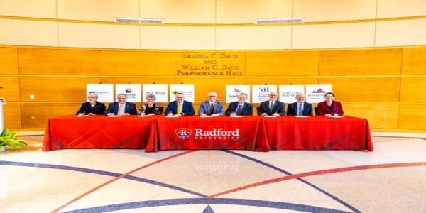 Dr. Rainone on a panel at Radford