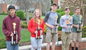 six winners of the annual Science Fair 