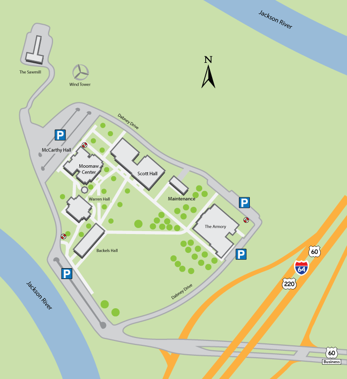 Clifton Forge Campus Map